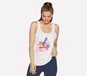 SKECHERS TRI DIAMOND TANK, WWWHITE