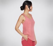 GODRI SWIFT TUNIC TANK, RED/PINK Apparel Bottom View