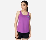 ELITE RACER TANK, PURPLE/HOT PINK