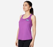 ELITE RACER TANK, PURPLE/HOT PINK