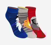 3 Pack of BOYS NON TERRY FEATHER LOW CUT, MMULTI