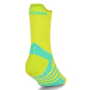 PACK OF TWO COURT SOCK, BLACK/LIME Accessories Bottom View