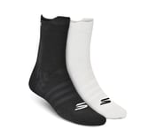 PACK OF TWO COURT SOCK, BLACK/WHITE