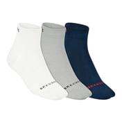 3pk Mens Non Terry Bamboo Ank, NVY/GRY/WHT Accessories Lateral View