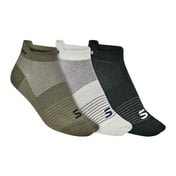 3PK MENS ACTIVE NON TERRY LOW, OLIVE/BLK Accessories Lateral View