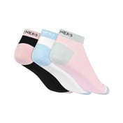 3PK WOMENS CONTRAST NON TERRY, BLACK/PINK