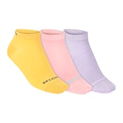 3PK WOMENS NON TERRY BAMBOO L, YELLOW/PINK