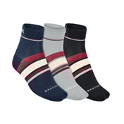 3PK MENS STRIPPED NON TERRY A, BLACK/NAVY Accessories Lateral View