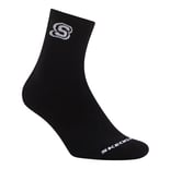 1PK HALF TERRY  CREW, BLACK