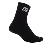 1PK HALF TERRY  CREW, BLACK
