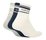 3PK MENS SOLID HALF TERRY ANKLE, NVY/GRY/WHT