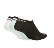 3PK WOMENS PERFORMANCE NON TERRY LOWCUT, WHITE/BLACK/BLUE