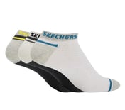 3PK MENS NON TERRY LOW CUT, BLACK/WHITE