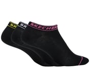 3PK WOMENS NON TERRY LOW CUT, BLACK