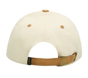 PEACHED BASEBALL HAT , OFF WHITE/BROWN