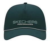 UNISEX PERFORMANCE TRUCKER HAT, STONE/OLIVE