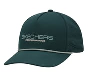 UNISEX PERFORMANCE TRUCKER HAT, STONE/OLIVE