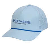 UNISEX PERFORMANCE TRUCKER HAT, SIL/WHT/BLUE