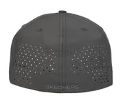 SKECHERS PRIMETIME FLEX HAT, BLACK/CHARCOAL