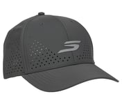 SKECHERS PRIMETIME FLEX HAT, BLACK/CHARCOAL