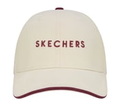 SKECHERS CONTRAST VISOR BB CA, OFF WHITE/RED