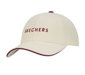 SKECHERS CONTRAST VISOR BB CA, OFF WHITE/RED