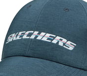 BOOMING BASEBALL HAT, NAVY/GRAY Accessories Left View