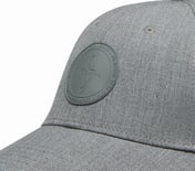 Baseball Hat, LIGHT GRAY Accessories Left View