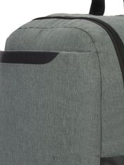 OXFORD PATTERN SINGLE COMPARTMENT, LIGHT GREY