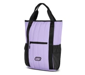 QUILTED BAG WITH FRONT & SIDE, BLACK/MULTI