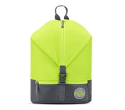 TREKKING BACKPACK WITH FRONT POCKET, GREEN/YELLOW