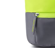 TREKKING BACKPACK WITH FRONT POCKET, GREEN/YELLOW