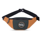 WAIST BAG WITH SINGLE COMPARTMENT, BROWN/OLIVE Accessories Lateral View