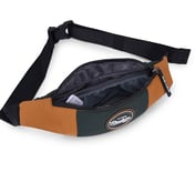 WAIST BAG WITH SINGLE COMPARTMENT, BROWN/OLIVE Accessories Left View