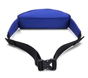 WAIST BAG WITH METALLIC ZIPPER, BLUE/GREEN