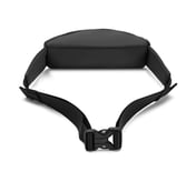 WAIST BAG WITH METALLIC ZIPPER, BBBBLACK