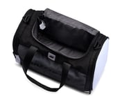 MONOCHROME DUFFLE BAG WITH MESH DETAILED, BLACK/WHITE