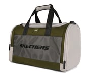 MONOCHROME DUFFLE BAG WITH MESH DETAILED, OLIVE Accessories Top View