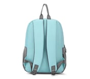 MINI BACKPACK WITH SINGLE COMPARTMENT, BLUE/SILVER Accessories Left View