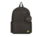 MICRO POLYESTER SINGLE COMPARTMENT & COIN POUCH BACKPACK, BLACK Accessories Lateral View