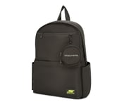 MICRO POLYESTER SINGLE COMPARTMENT & COIN POUCH BACKPACK, BLACK Accessories Top View