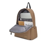MICRO POLYESTER SINGLE COMPARTMENT & COIN POUCH BACKPACK, BROWN Accessories Right View