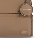 MICRO POLYESTER SINGLE COMPARTMENT & COIN POUCH BACKPACK, BROWN Accessories Right View