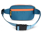 SKECHERS COLORBLOCK WAISTBAG, TURQ/ORG