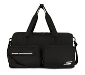 SKECHERS DUAL POCKET GYM DUFFEL, BLACK Accessories Lateral View