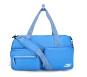 SKECHERS DUAL POCKET GYM DUFFEL, BLUE