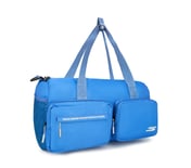 SKECHERS DUAL POCKET GYM DUFFEL, BLUE
