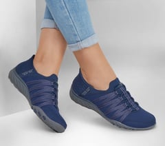 Skechers Slip-ins Relaxed Fit: Breathe-Easy - Roll-With-Me — NAVY 2