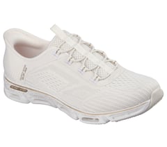 Skechers Slip-ins: Glide-Step Gratify - Pace — NATURAL / GOLD 4