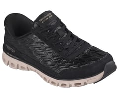 Skechers Slip-ins: Glide-Step - Cozy Fit Sanctuary — BLACK / NATURAL 4